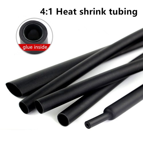 Black heat shrink tubing - black,