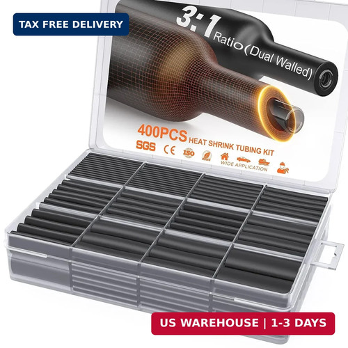 400pcs heat shrink tubing kit - heat,
